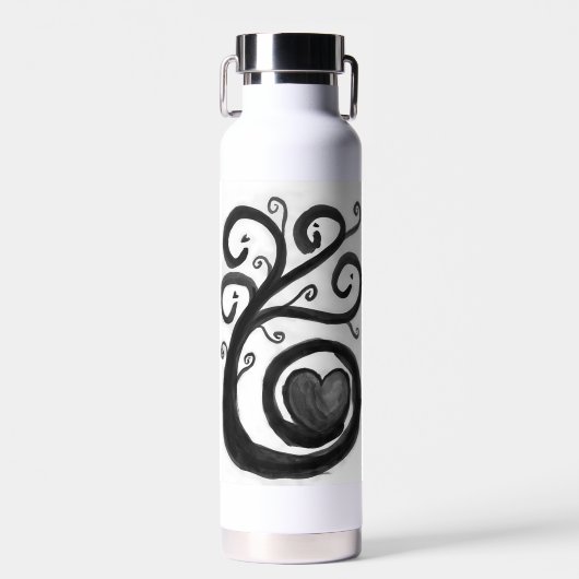 Curry Heart Ink Water Flasche (Vorne)