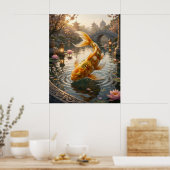 Curry Koi Palast Teich Poster (Küche)