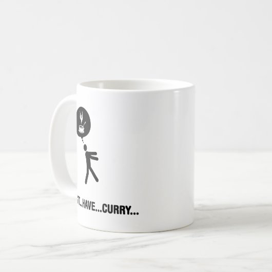 Curry-Liebhaber Kaffeetasse (Vorderseite Links)
