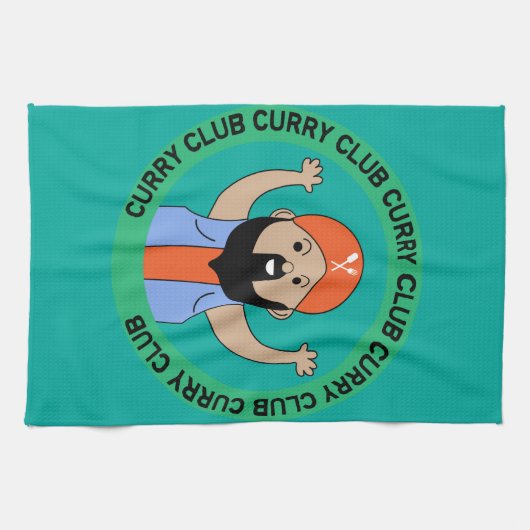Curry Lover | Indischer Cousin | Corry Cook | FEIN Geschirrtuch (Horizontal)