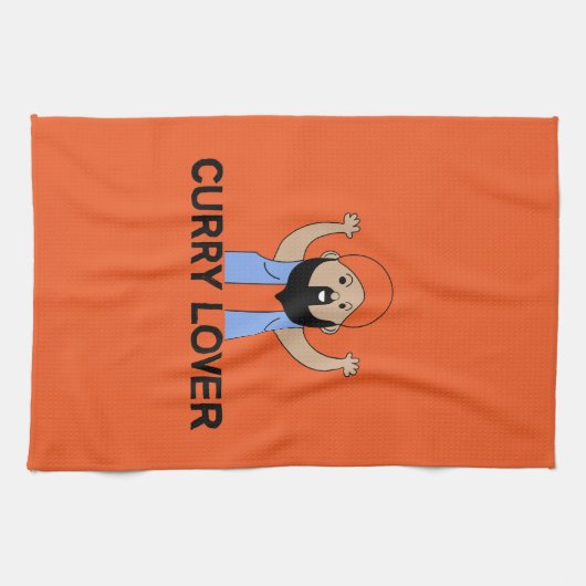 Curry Lover | Indischer Cousin | Corry Cook | FEIN Geschirrtuch (Horizontal)