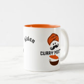 Curry Master King of the Kitchen Cookery Zweifarbige Tasse (VorderseiteRechts)
