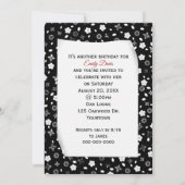 Curry Paper on Floral Print Birthday Party Einladung (Vorderseite)