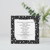 Curry Paper on Floral Print Party Einladung (Stehend Vorderseite)