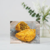 Curry Puff Postkarte (Stehend Vorderseite)