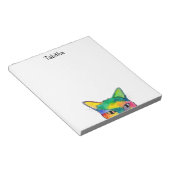 Curry Rainbow Cat Notepad Notizblock (angewinkelt)