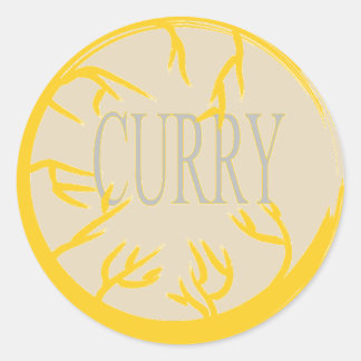 CURRY 'SPICE JAR' CIRCLE STICKER