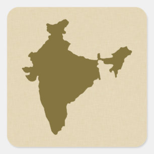 Curry Spice Moods Indien Quadratischer Aufkleber
