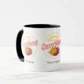 Currywurst Retro Wurst Vintage französische Pommes Tasse (Vorderseite Links)