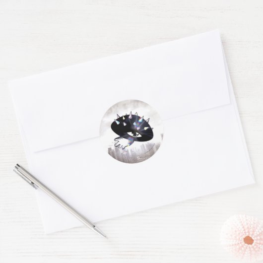 Curse-Augentropfkleber Runder Aufkleber (Umschlag)