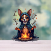 Cursed Chihuahua Ritual Dog Acrylschild (Neutral)