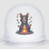 Cursed Chihuahua Ritual Dog Schneekugeln (Vorderseite)