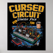 Cursed Circuit Starter Pack Funny Electronics Hall Poster (Vorne)