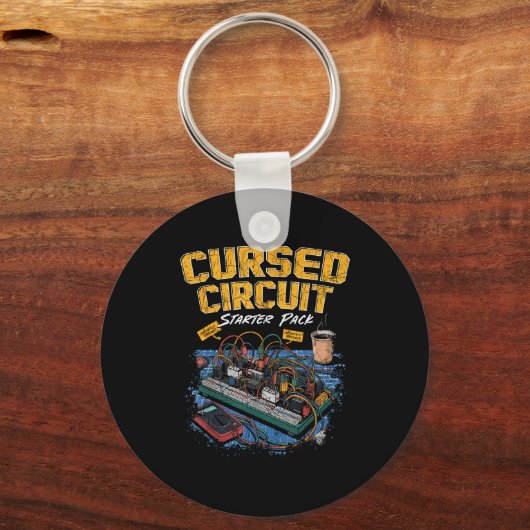 Cursed Circuit Starter Pack Funny Electronics Hall Schlüsselanhänger (Vorderseite)