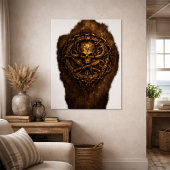 Cursed Coin Pirate Sigil Poster