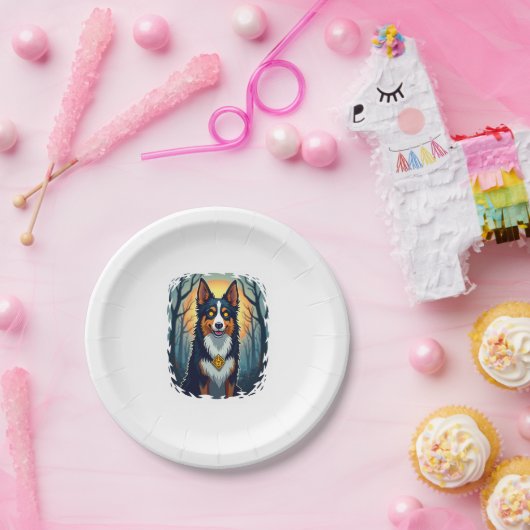 Cursed Collie Crawl Pappteller (Party)