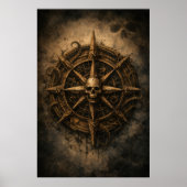 Cursed Compass Sigil Pirate Poster (Vorne)