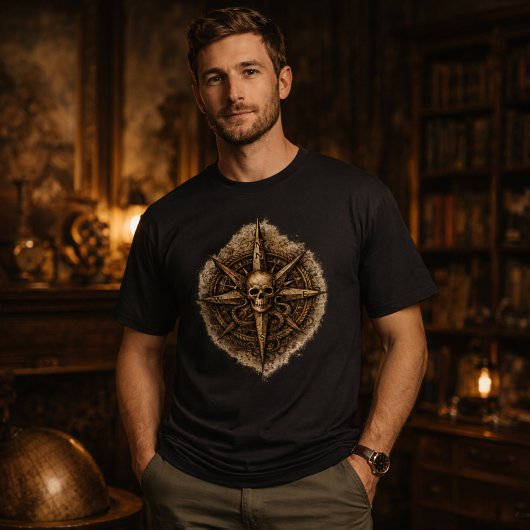 Cursed Compass Sigil Pirate T-Shirt