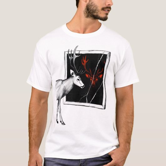 Cursed Mirror Deer T-Shirt (Vorderseite)