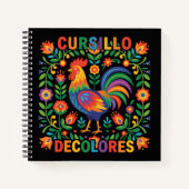 Cursillo DeColores Spanischer Volkskunst-Hahn Notizblock (Vorderseite)