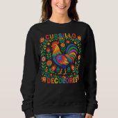 Cursillo DeColores Spanischer Volkskunst-Hahn Sweatshirt (Vorderseite)
