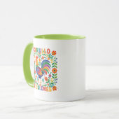 Cursillo DeColores Spanisches Volkskunst-Hahn Tasse (Vorderseite Links)