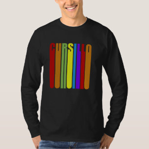 Cursillo farbenfrohe gestrichene Buchstaben Christ T-Shirt