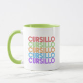 Cursillo Farbige gestapelte Regenbogen DeColores Tasse (Links)