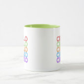 Cursillo Farbige gestapelte Regenbogen DeColores Tasse (Zentrum)
