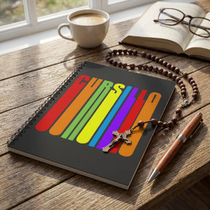 Cursillo Farbiger Verlängerter Text Christlicher G Notizblock