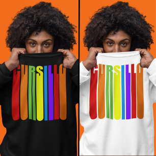 Cursillo Farbiger Verlängerter Text Christlicher G Sweatshirt