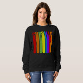 Cursillo Farbiger Verlängerter Text Christlicher G Sweatshirt (Vorne ganz)