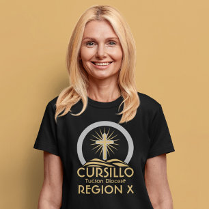 Cursillo Radiant Cross auf dem Hügel Diözese & Reg T-Shirt