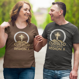 Cursillo Radiant Cross auf dem Hügel Diözese & Reg T-Shirt