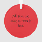 Cursing Emoji Angry Red Face Ornament (Rückseite)