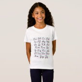 Cursive Alphabet Childrens' Tee Shirt (Vorne ganz)