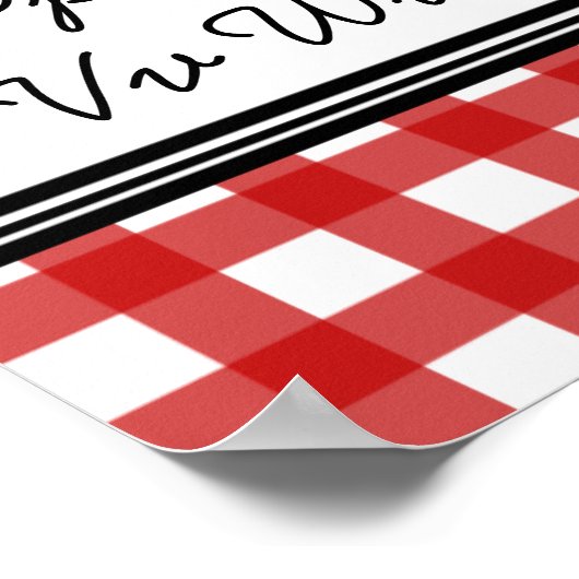 Cursive Alphabet Poster (Ecke)