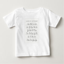 Cursive Alphabet T Shirt
