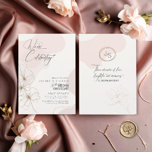 Cursive Bläserei 30 Jahre Jubiläum Blush ID1168 Einladung