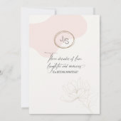 Cursive Bläserei 30 Jahre Jubiläum Blush ID1168 Einladung (Rückseite)