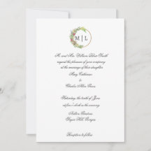 Cursive Elegance mit einem floralen Monogramm