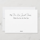 Cursive frohe Weihnachten mit Grün (Rückseite)