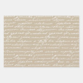 Cursive Handwriting Writer Author Book Lover Sweet Geschenkpapier Set (Vorderseite 3)