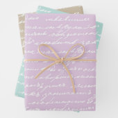 Cursive Handwriting Writer Author Book Lover Sweet Geschenkpapier Set (Beispiel)