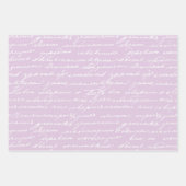 Cursive Handwriting Writer Author Book Lover Sweet Geschenkpapier Set (Vorderseite)