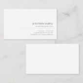 Cursive Italienische Schriftart Minimalistisch Mod Visitenkarte (Vorne/Hinten)