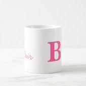 Cursive Monogram Coffee Tasse (Mittel)