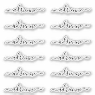 Cursive Personalisierte Namen für Skripte Aufkleber