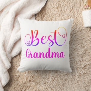 Cursive Script Best Oma oder "Ihr Text" Kissen