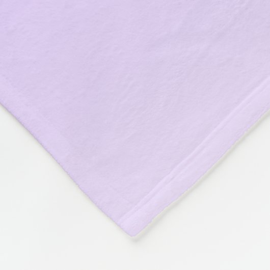 Cursive Script Name & Editable Light Lila Ombre Fleecedecke (Ecke)